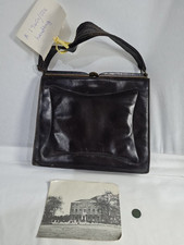 1940s 50s Vintage Leather Handbag