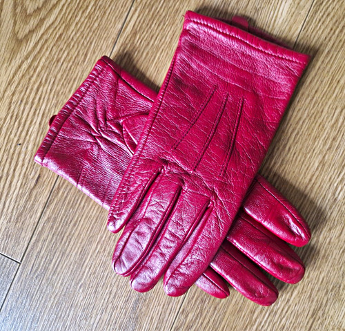 Womens red leather - red, wrist