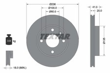 2x Brake Disc for VAUXHALL