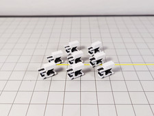 8x White WIDEBODY CATERING TRUCK/LORRY GSE Vehicles Models 1:400 Scale Diorama