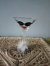 Lolita Almost Famous Martini Glass Lipstick Sunglasses Zebra Stripe