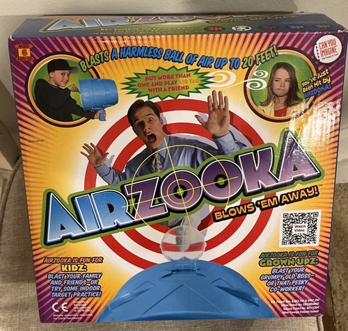 Airzooka blows away air - away",