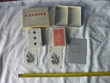 Vintage canasta boxed and