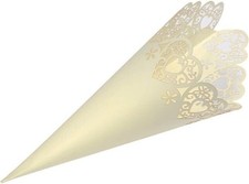 10 Kraft Wedding Confetti Cone