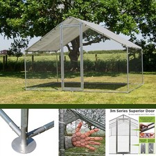 Alphapet 3m x 2m Chicken Run Coop Cage Pen Waterfowl Enclosure Hens Dogs Poultry