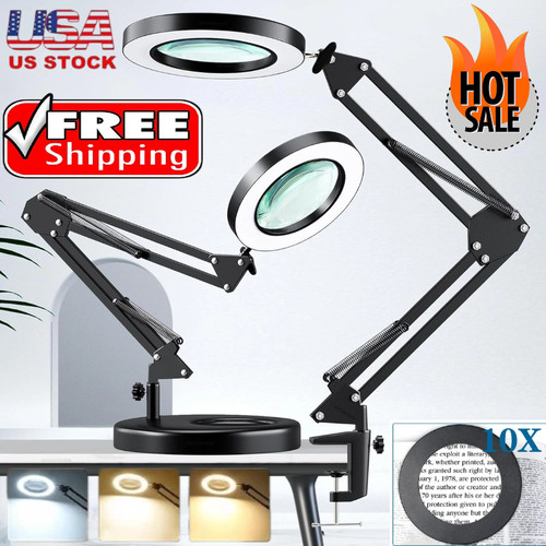10x magnifying glass desk - magnifying,