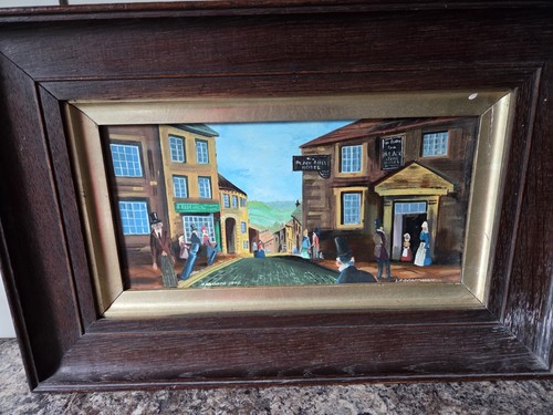 Antique oil painting - oil,