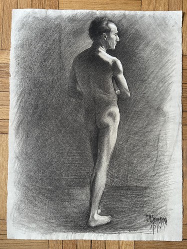 Vintage 1920s art deco - art, figure