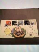 Royal Mint 1996 Bronze Medal Classic Sports Cars 1st Day Cover