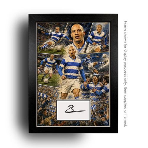 Bobby zamora signed comic - signed,