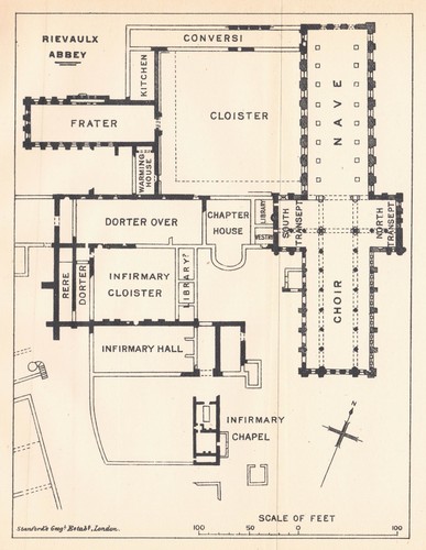 1924 vintage plan - vintage, rievaulx