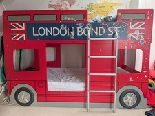 Julian Bowen LON001 Double Decker London Bus Bunk Bed - Red