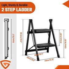 2 Step Folding Ladder Portable