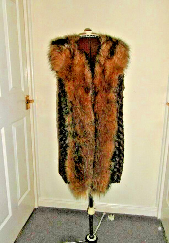 Ladies faux fur gilet size - size, s/m