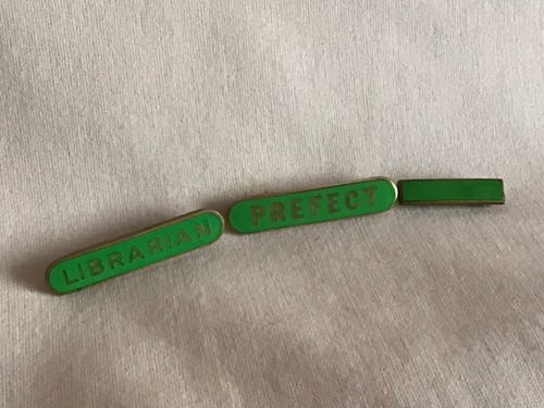 Librarian prefect bar badges - &,