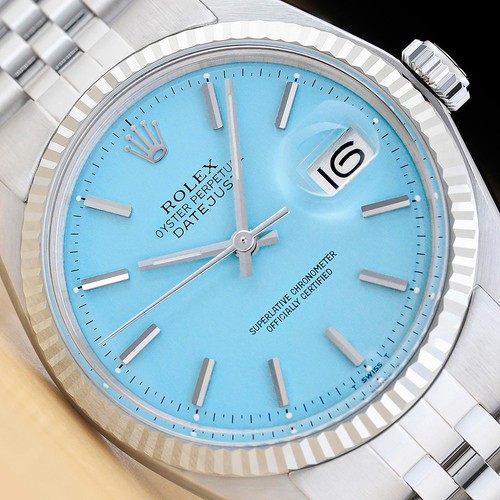 Rolex mens datejust 1601 - rolex, aqua