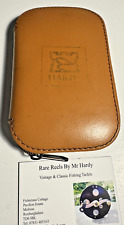 Rare Vintage Hardy Leather & Sheepskin Lined Zipped Fly Wallet