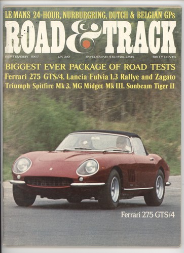 Road track september 1967 - track,