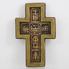 Wooden/resin  copy Middle Ages Orthodox Altar Cross - 21x13 cm