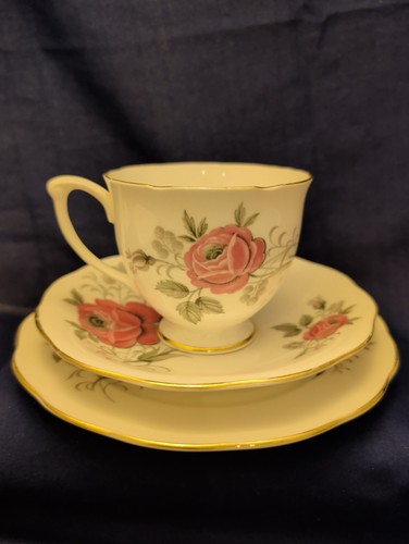 Queen anne bone china trio - queen,