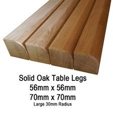 Chunky Solid Oak Radius Table