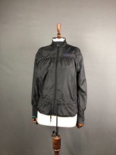 Adidas Tournament Windbreaker Full Zip Jacket Polyester Women Size 36 Black