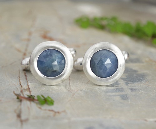 Classic sapphire cufflinks - classic,