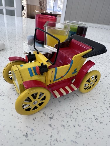 Vintage tinplate classic car - tinplate,