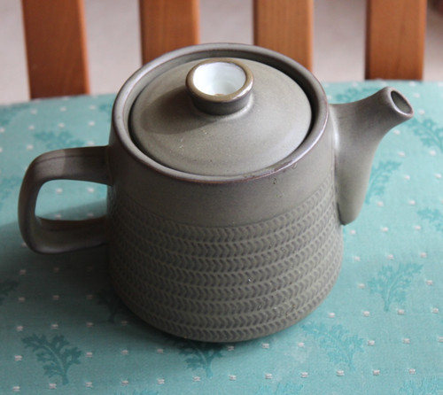 Vintage denby chevron teapot - denby,
