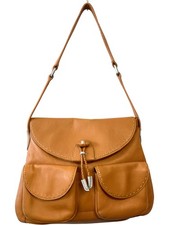 Radley London Tan Brown Leather Shoulder Bag with Shoulder Strap and Dust Bag
