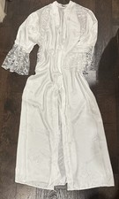 Batista Beautiful White Dressing Gown Size M