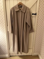 Vintage M&S Soft Cashmere and Wool Longline Camel Coat. Size 14.  54 Inch’s Long