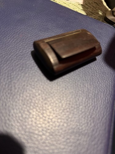 Vintage snuff box wooden - box,