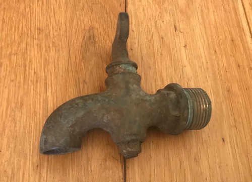 Antique brass tap garden sink - tap,