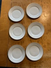 Vintage Hutschenreuther Selb Bavaria~Porcelain Gold Rimmed 6.2” side plates