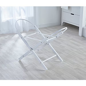 White folding moses basket - folding,