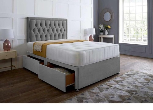 Plush divan bed set with - plush,
