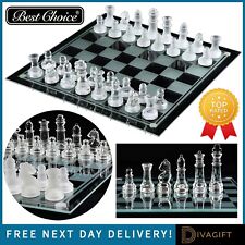 GLASS CHESS SET TRADITIONAL