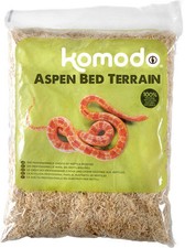 KOMODO 12 LTR  ASPEN BED TERRAIN VIVARIUM REPTILE BEDDING DRAGON KING CORN SNAKE