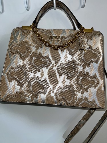 Guess animal print satchel - animal,