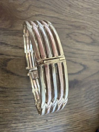 Hinged tricolour design bangle - hinged,