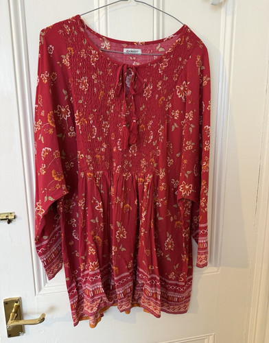 Damart floral smock blouse - damart,