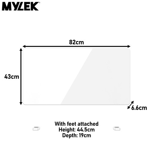 Mylek glass slimline - glass, white