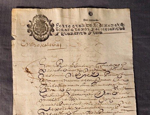 1641 spanish manuscript legal - 1641,