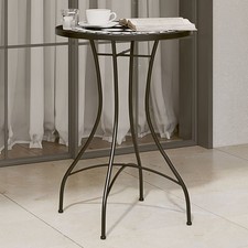 Mosaic Bistro Table Round Ø50x70 cm – Ceramic Top, Garden Patio Furniture