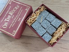 New ON THE ROCKS ice cube stones that chill whiskey drinks Icelandic Gabbro rock