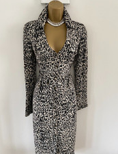 KAREN MILLEN SILK ANIMAL PRINT WIGGLE PENCIL DRESS SIZE 10