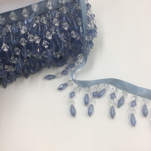 Blue acrylic beads - acrylic,