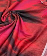 Red Black Mix Mesh Fabric Stretch