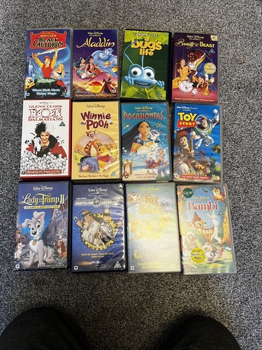 Vhs disney tapes - vhs, x